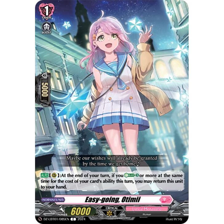 Image for Easy-going, Otimii (DZ-LBT01/085EN) (DZ-LBT01) - Cardfight Vanguard