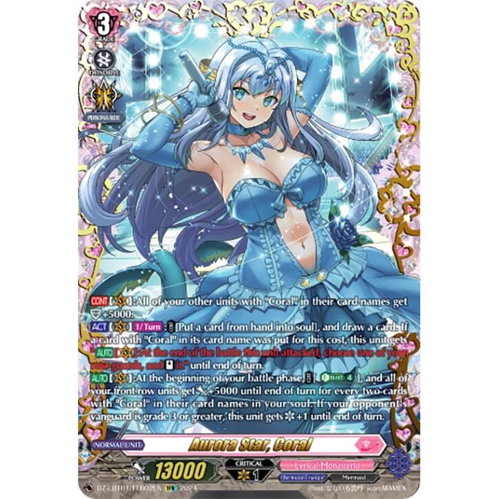 Image for Aurora Star, Coral (FFR) (DZ-LBT01/FFR02EN) (DZ-LBT01) - Cardfight Vanguard