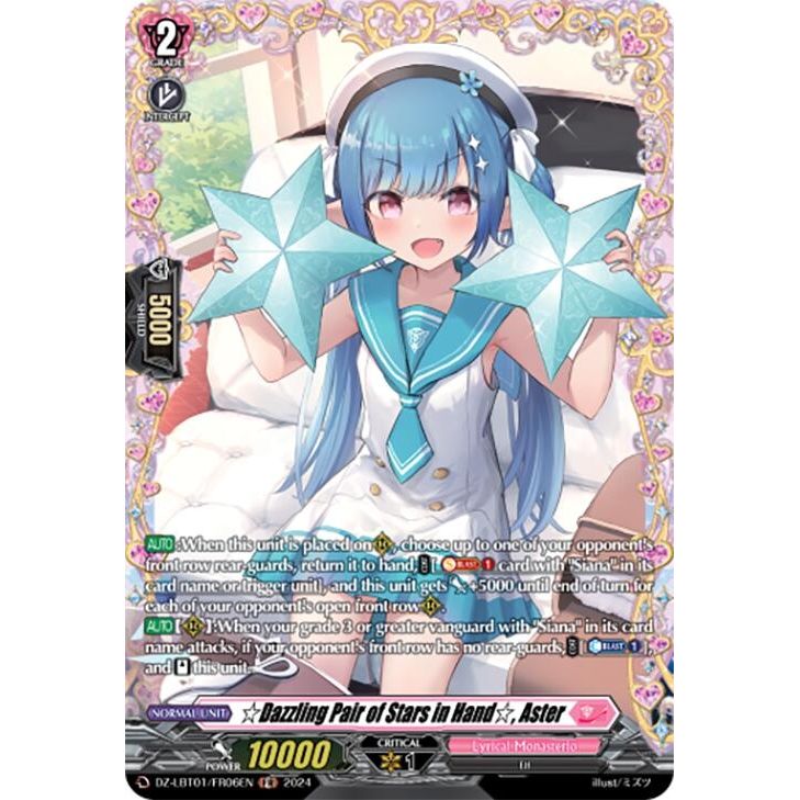 Image for Dazzling Pair of Stars in Hand, Aster (FR) (DZ-LBT01/FR06EN) (DZ-LBT01) - Cardfight Vanguard