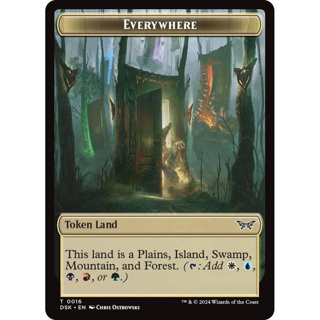 Image for Everywhere // Manifest Double-Sided Token (16 // 18) (DSK) - Magic: The Gathering