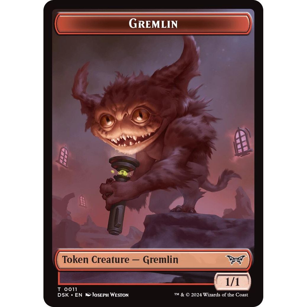 Image for Gremlin // Manifest Double-Sided Token (11 // 18) (DSK) - Magic: The Gathering