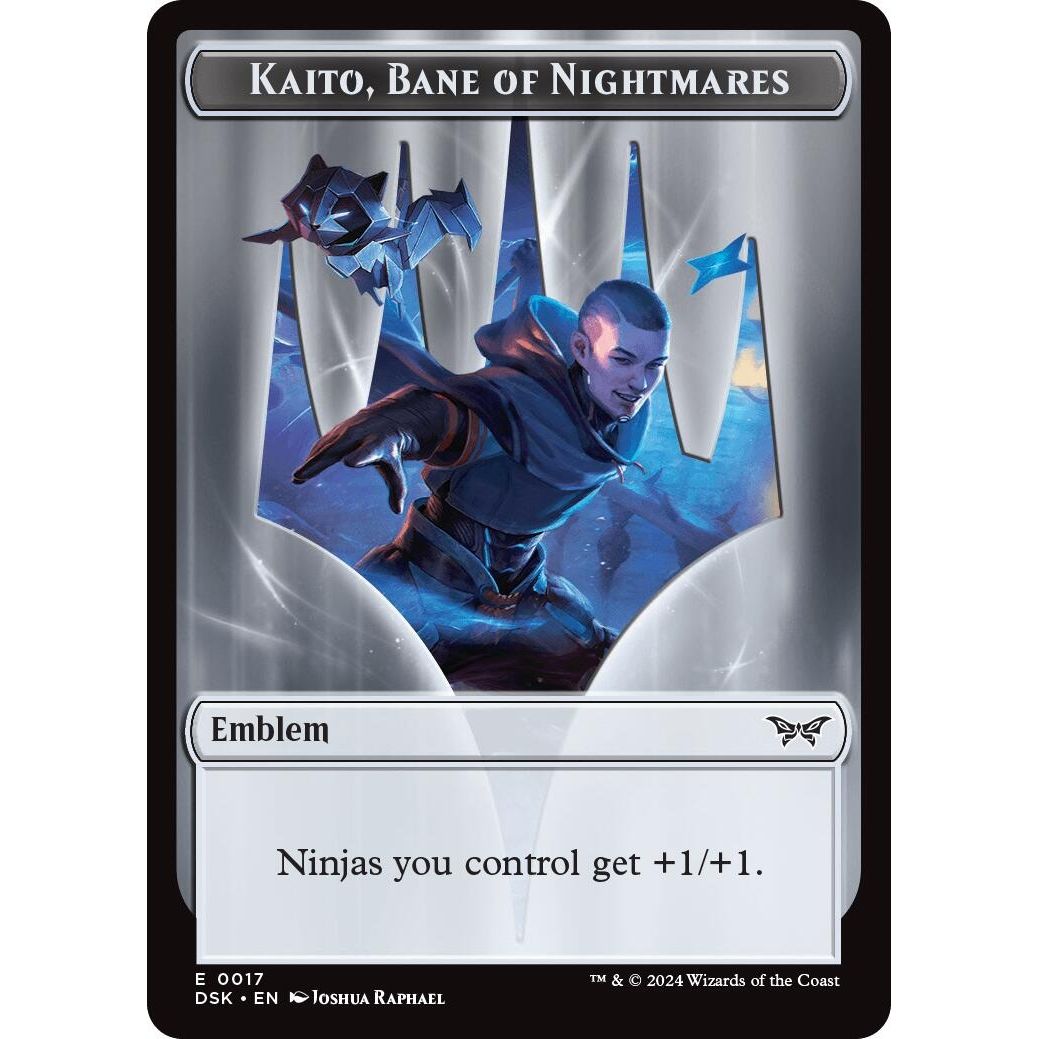 Image for Emblem - Kaito, Bane of Nightmares (17) (DSK) - Magic: The Gathering