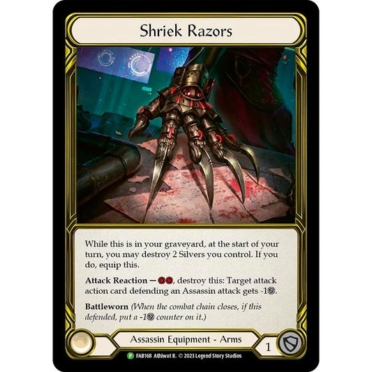 Image for Shriek Razors - FAB168 (FAB168) (PR) - Flesh and Blood TCG