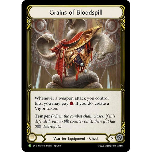 Image for Grains of Bloodspill - FAB182 (FAB182) (PR) - Flesh and Blood TCG