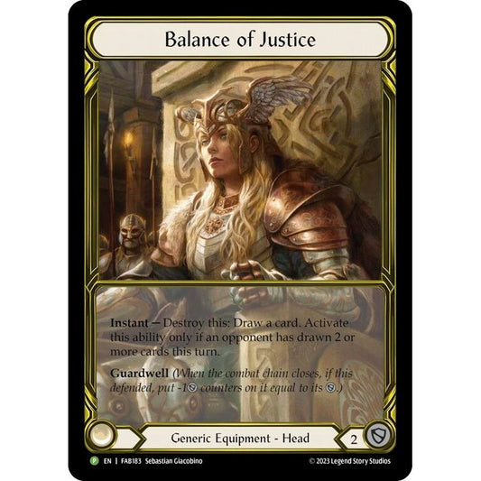 Image for Balance of Justice - FAB183 (FAB183) (PR) - Flesh and Blood TCG