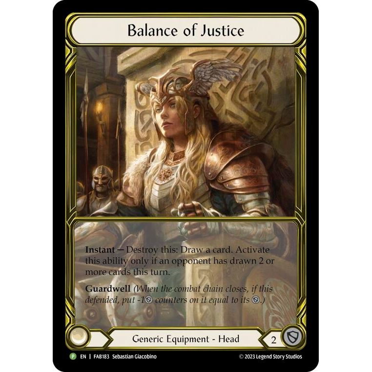 Image for Balance of Justice - FAB183 (FAB183) (PR) - Flesh and Blood TCG