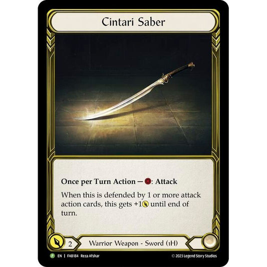 Image for Cintari Saber - FAB184 (FAB184) (PR) - Flesh and Blood TCG