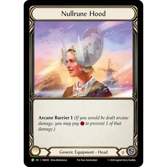 Image for Nullrune Hood - FAB245 (FAB245) (PR) - Flesh and Blood TCG