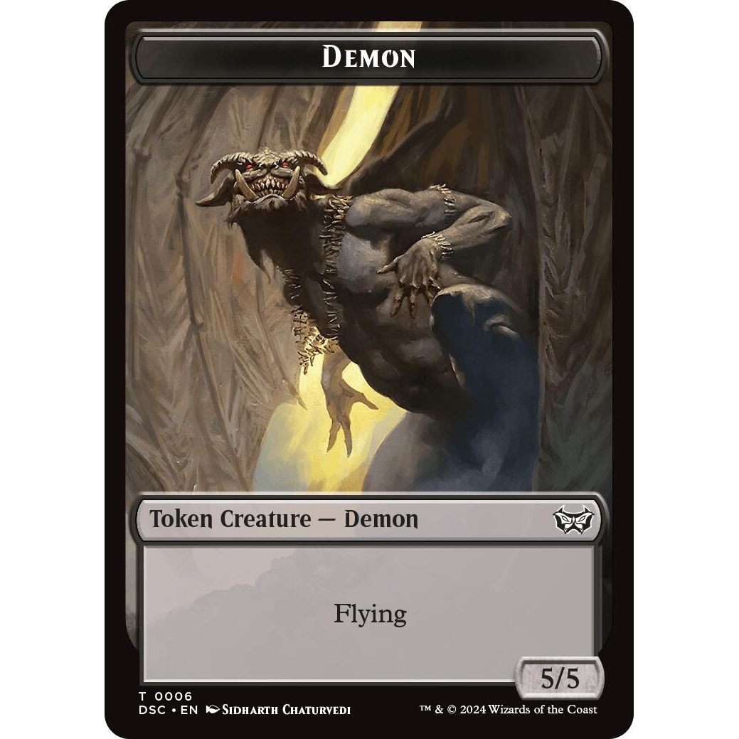 Image for Demon // Bird Double-Sided Token (6 // 5) (DSC) - Magic: The Gathering