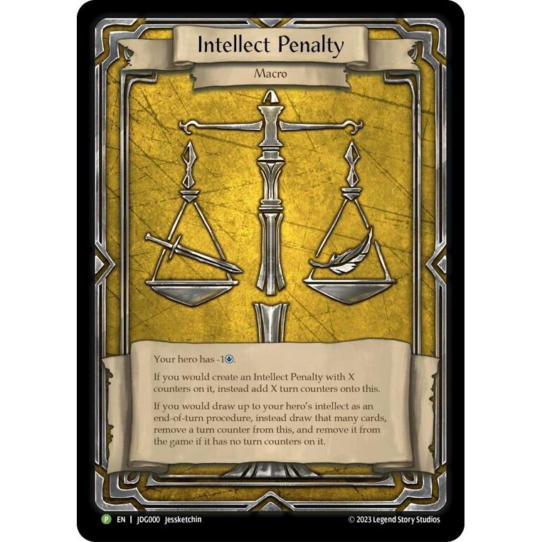 Image for Intellect Penalty - JDG000 (JDG000) (PR) - Flesh and Blood TCG