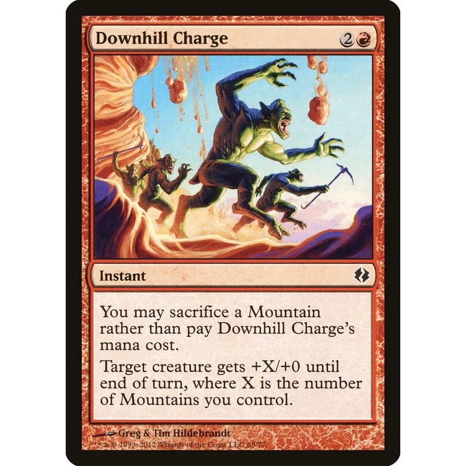 Image for Downhill Charge (69) (DDI) - Magic: The Gathering