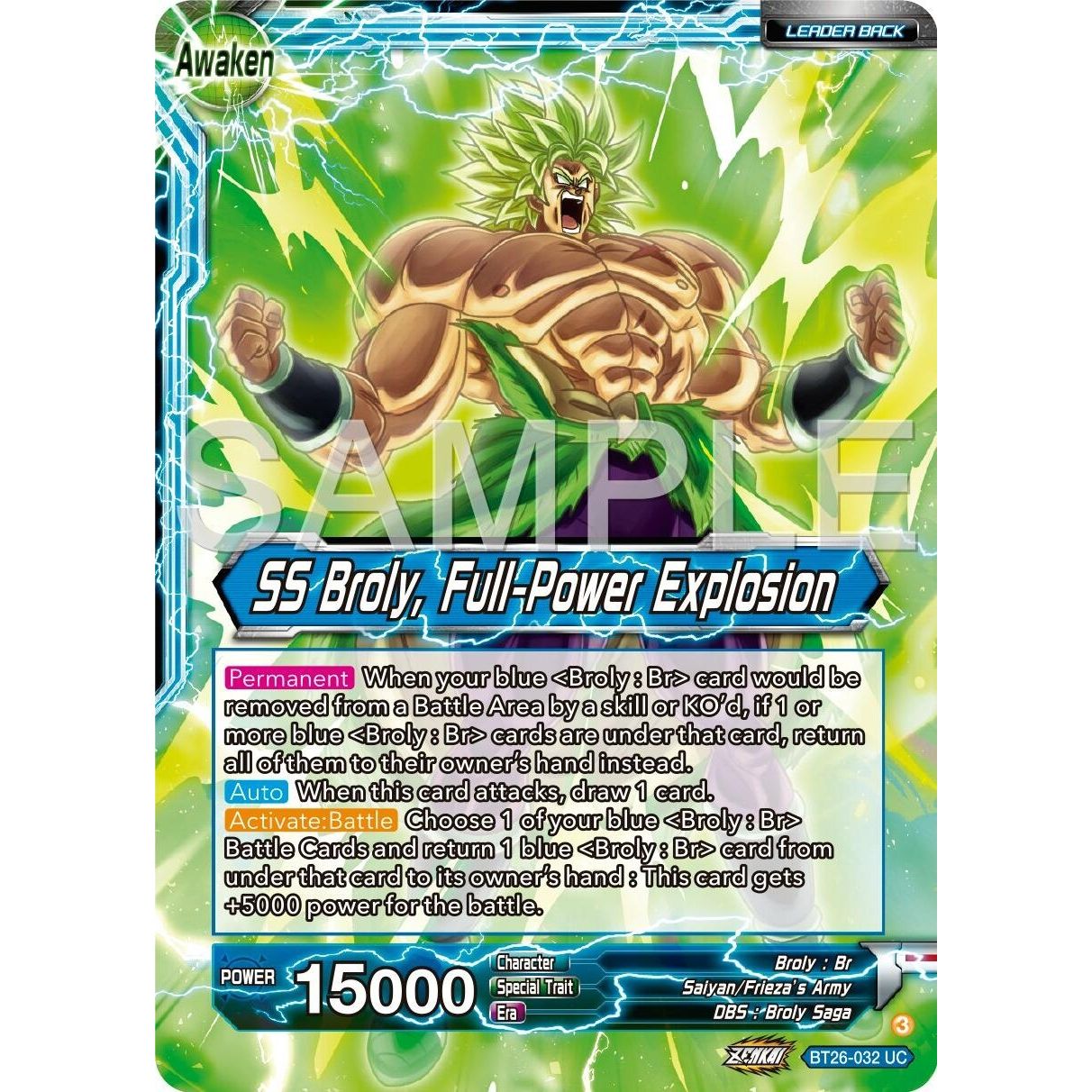 Image for Broly // SS Broly, Full-Power Explosion (BT26-032) (BT26) - Dragon Ball Super: Masters