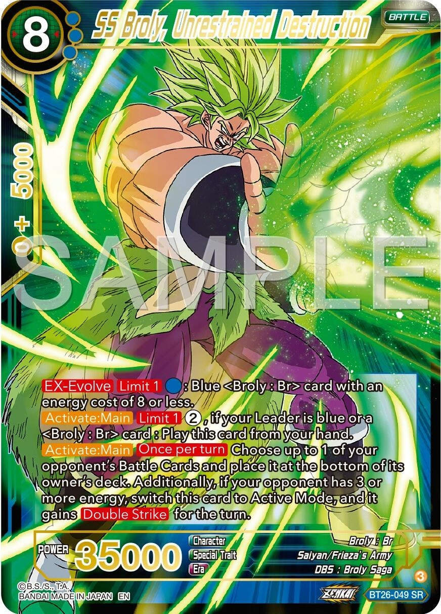 Image for SS Broly, Unrestrained Destruction (BT26-049) (BT26) - Dragon Ball Super: Masters
