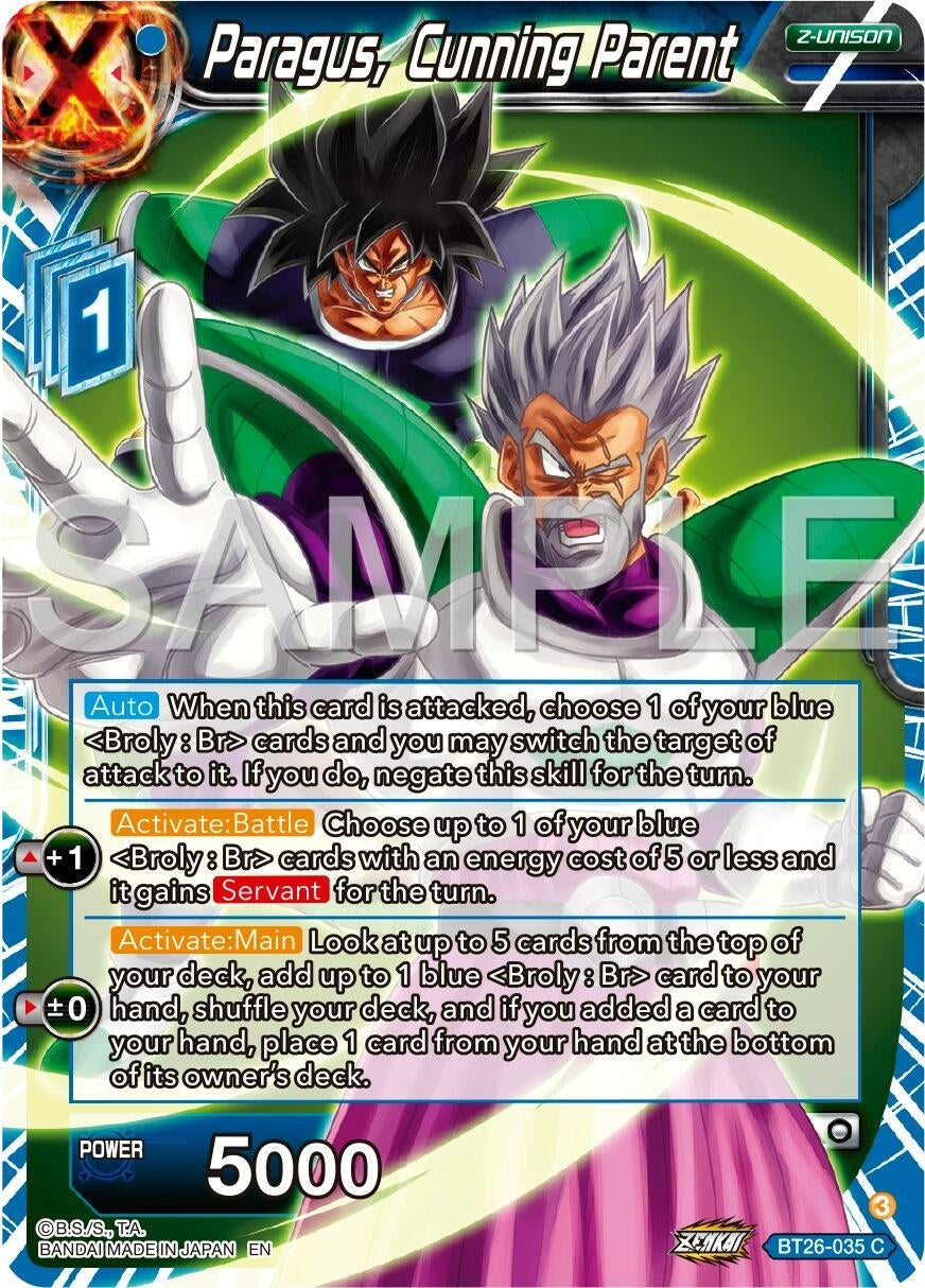 Image for Paragus, Cunning Parent (BT26-035) (BT26) - Dragon Ball Super: Masters