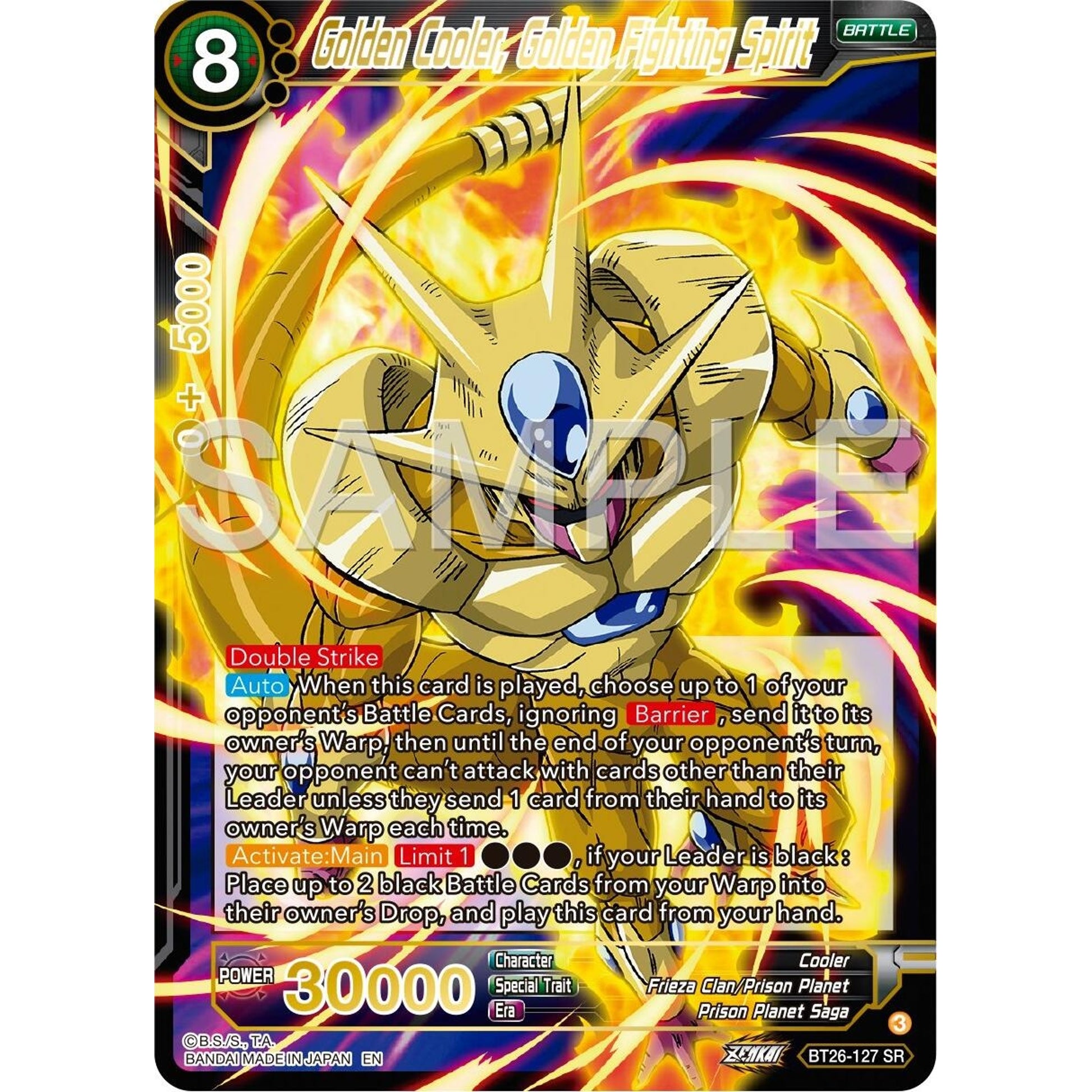 Image for Golden Cooler, Golden Fighting Spirit (BT26-126) (BT26) - Dragon Ball Super: Masters