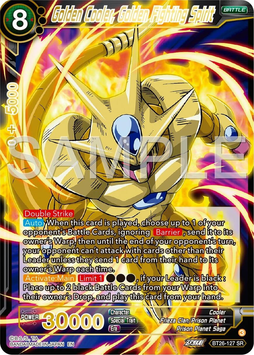 Image for Golden Cooler, Golden Fighting Spirit (BT26-126) (BT26) - Dragon Ball Super: Masters