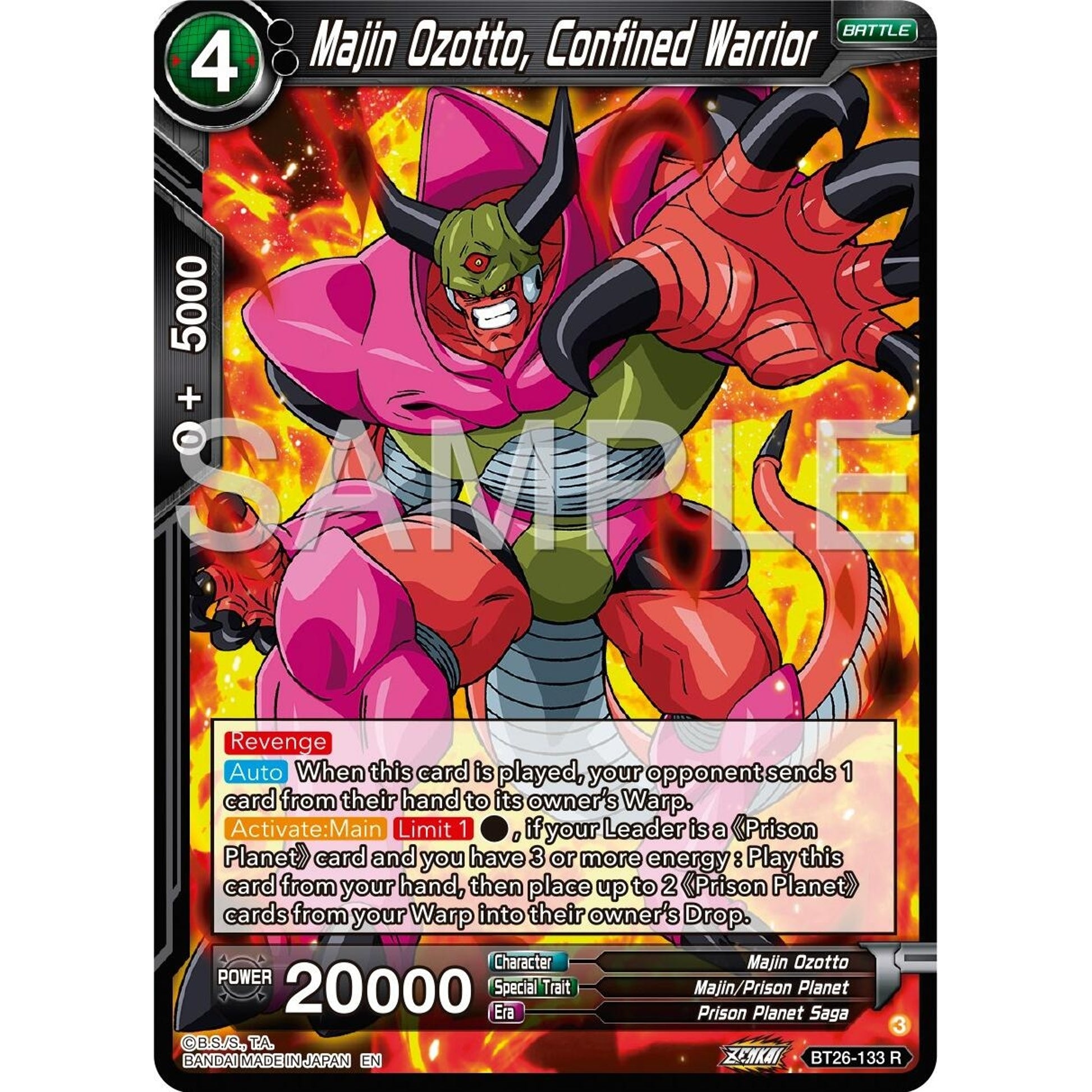 Image for Majin Ozotto, Confined Warrior (BT26-133) (BT26) - Dragon Ball Super: Masters