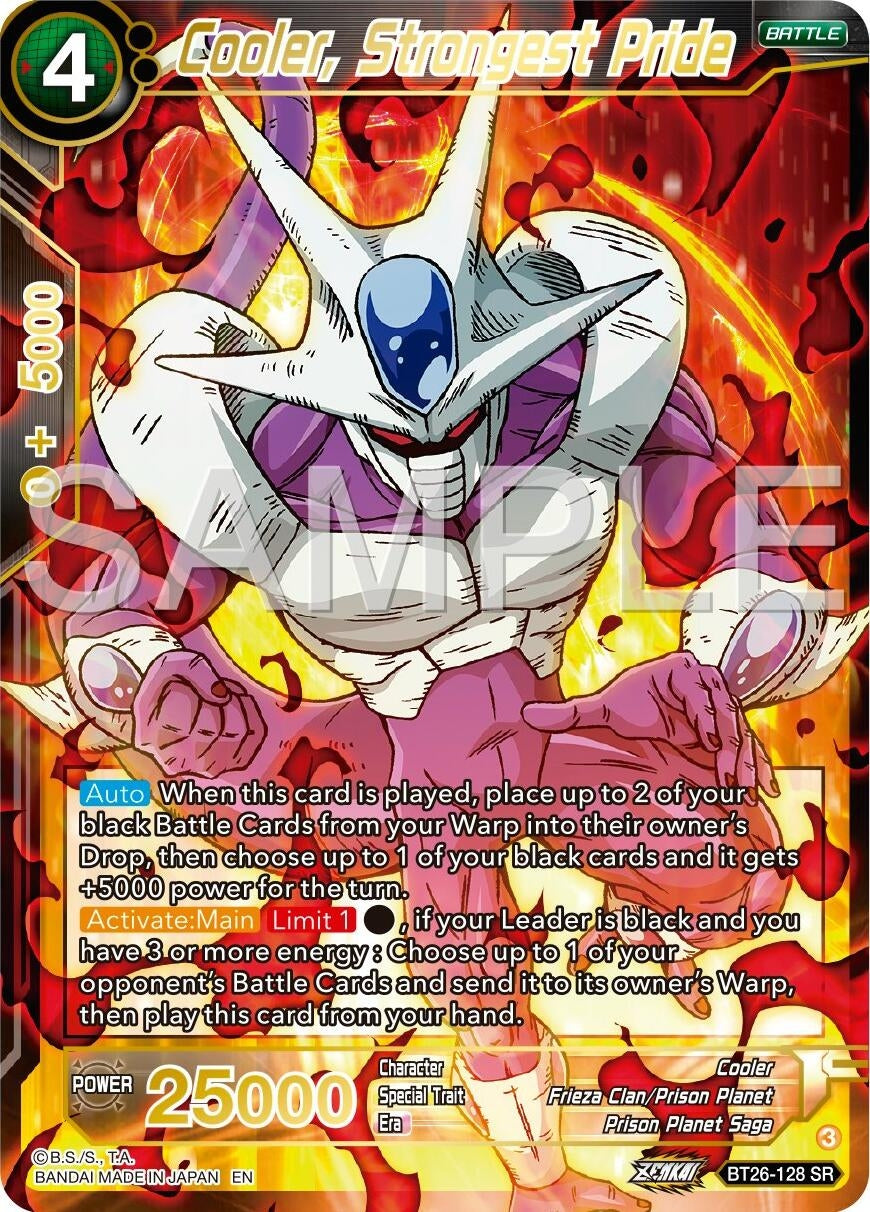 Image for Cooler, Strongest Pride (BT26-128) (BT26) - Dragon Ball Super: Masters