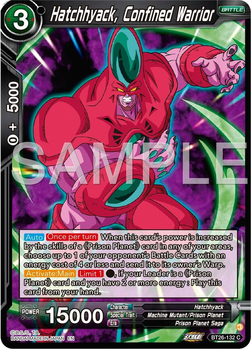 Image for Hatchhyack, Confined Warrior (BT26-132) (BT26) - Dragon Ball Super: Masters