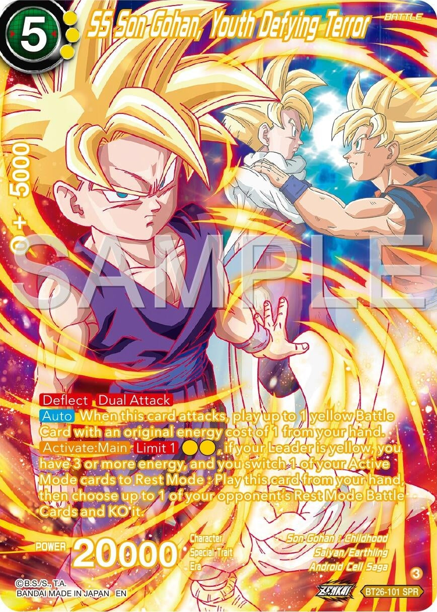 Image for SS Son Gohan Youth Defying Terror (SPR) (BT26-101) (BT26) - Dragon Ball Super: Masters