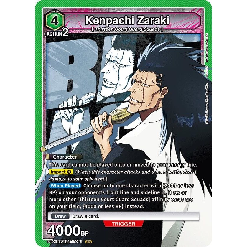 Image for Kenpachi Zaraki (081) (UE01BT/BLC-1-081) (UE01BT) - Union Arena