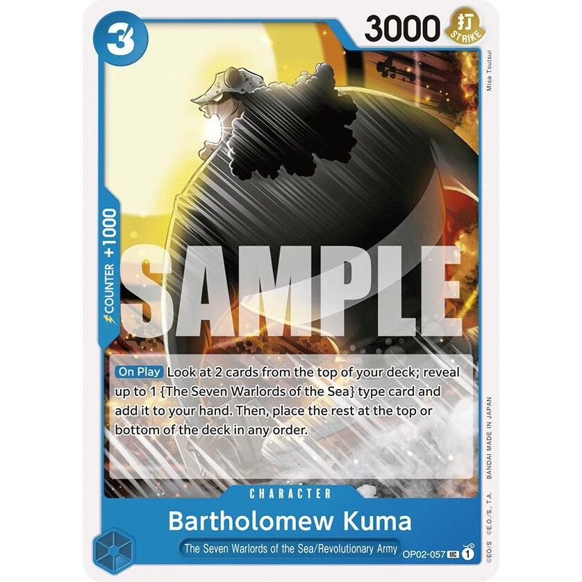 Image for Bartholomew Kuma (OP02-057) (ST-17) - One Piece Card Game