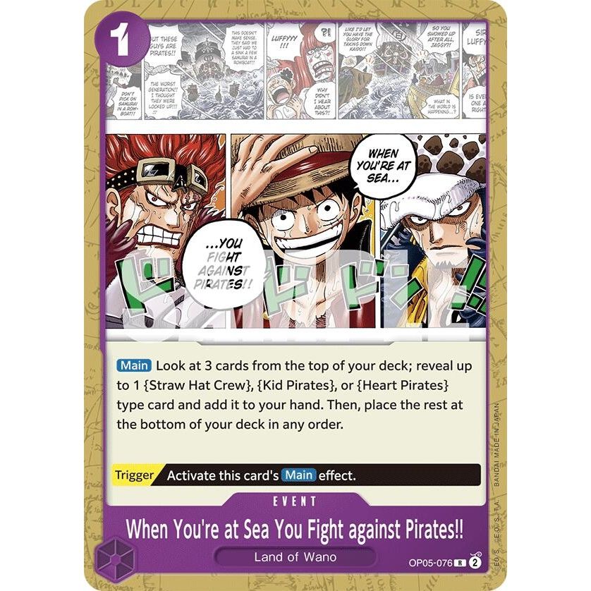 Image for When You're at Sea You Fight against Pirates!! (OP05-076) (ST-18) - One Piece Card Game