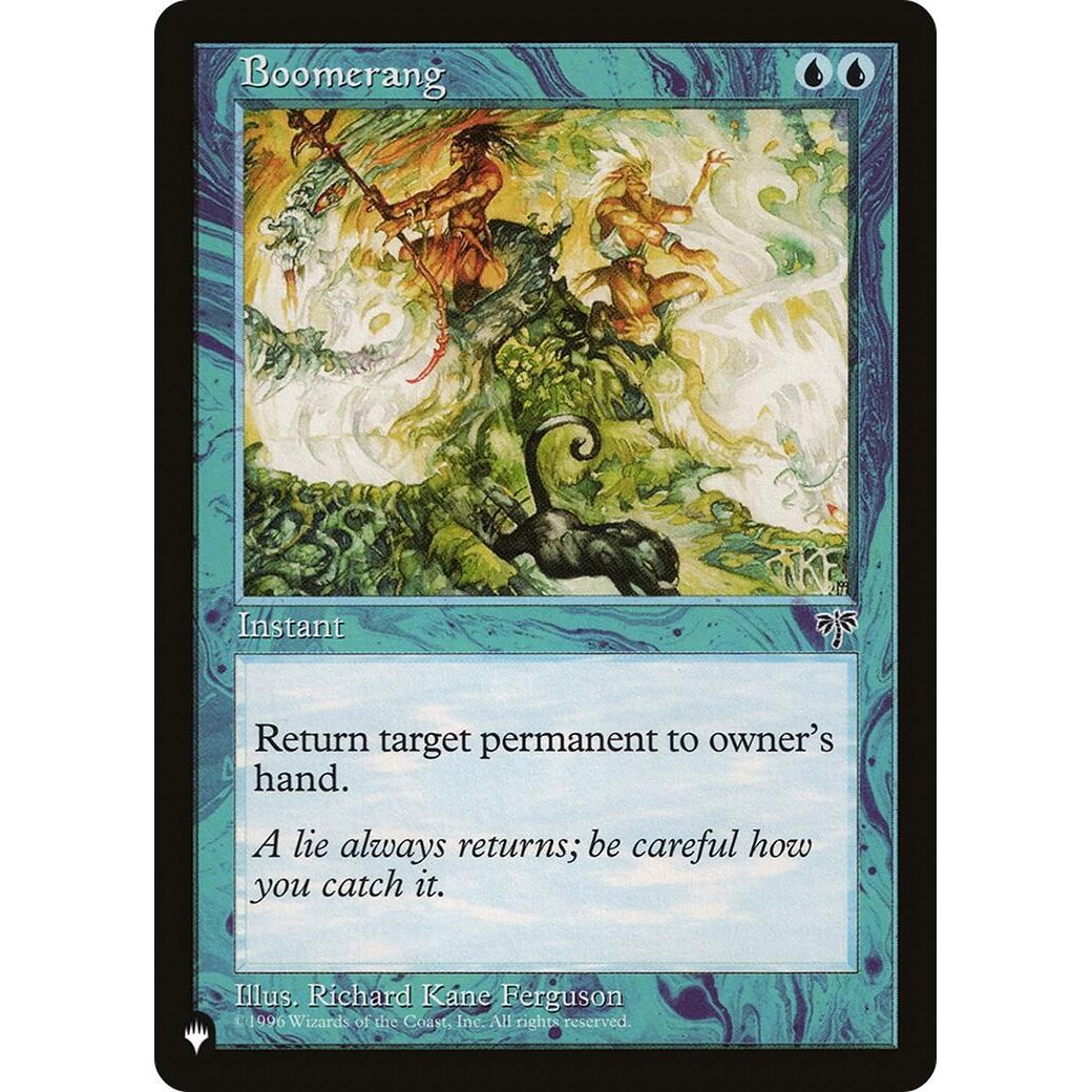 Image for Boomerang (LIST) - Magic: The Gathering