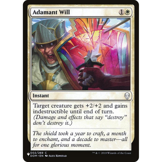 Image for Adamant Will (002/269) (LIST) - Magic: The Gathering