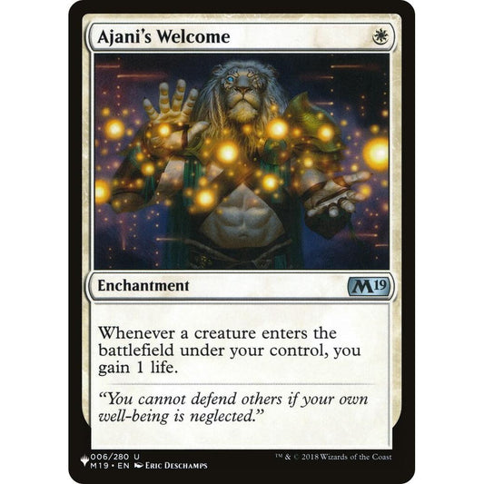 Image for Ajani's Welcome (006/280) (LIST) - Magic: The Gathering