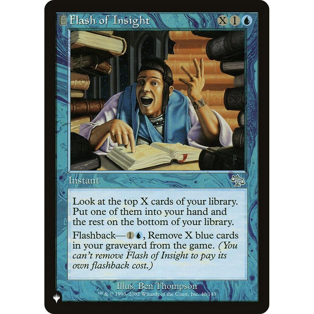 Image for Flash of Insight (40/143) (LIST) - Magic: The Gathering