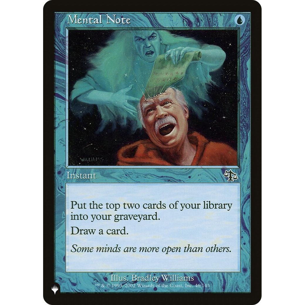 Image for Mental Note (46/143) (LIST) - Magic: The Gathering