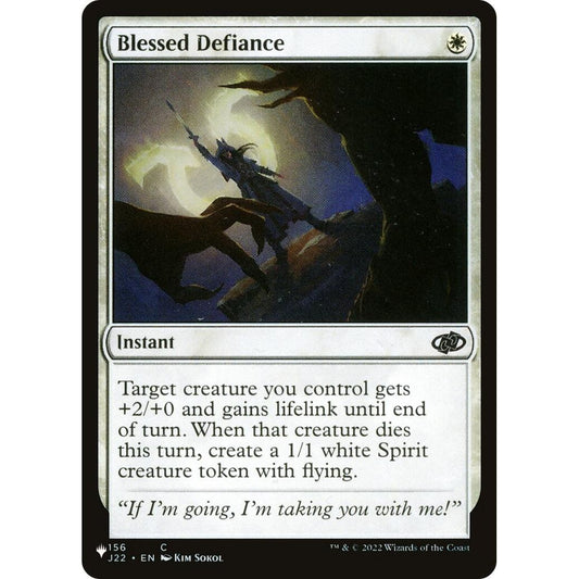Image for Blessed Defiance (156/051) (LIST) - Magic: The Gathering