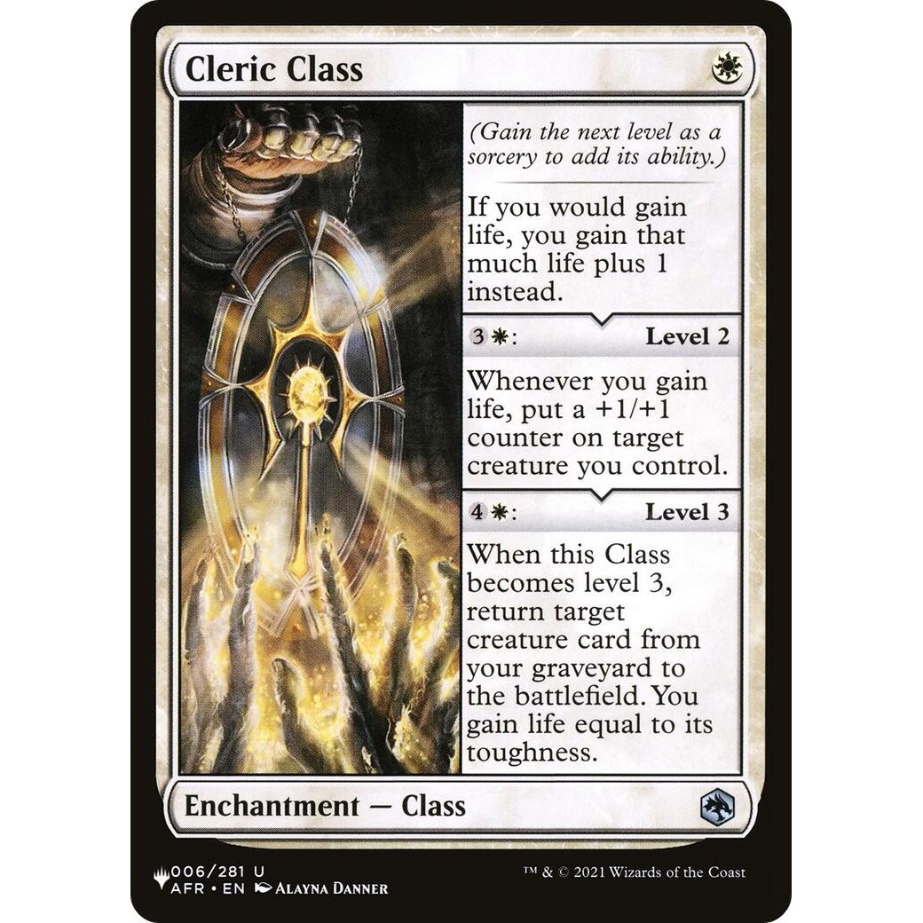 Image for Cleric Class (006/281) (LIST) - Magic: The Gathering