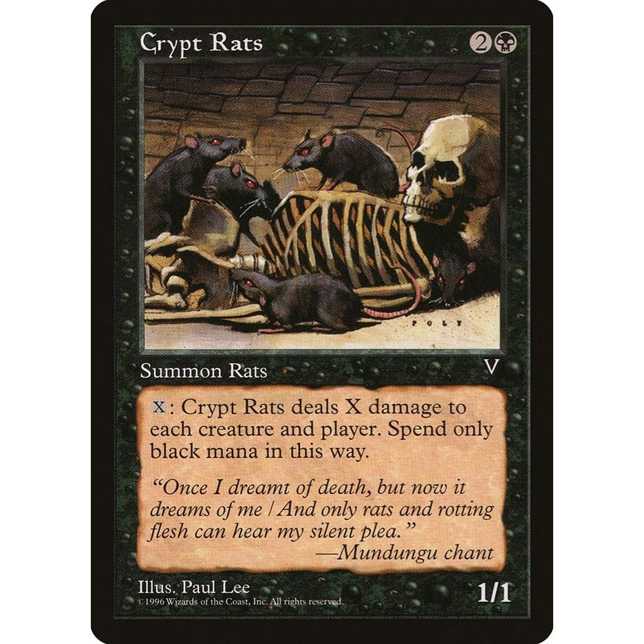 Image for Crypt Rats (VIS) - Magic: The Gathering