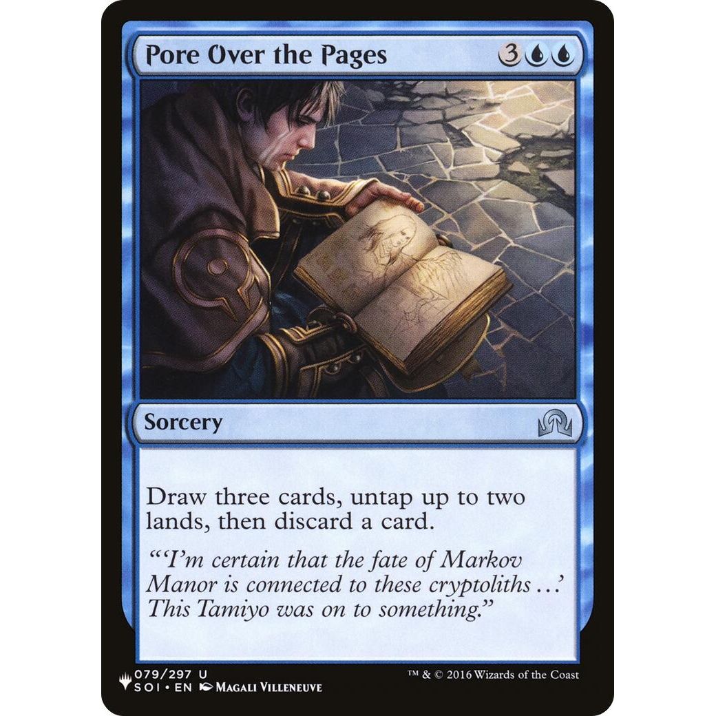Image for Pore Over the Pages (079/297) (LIST) - Magic: The Gathering