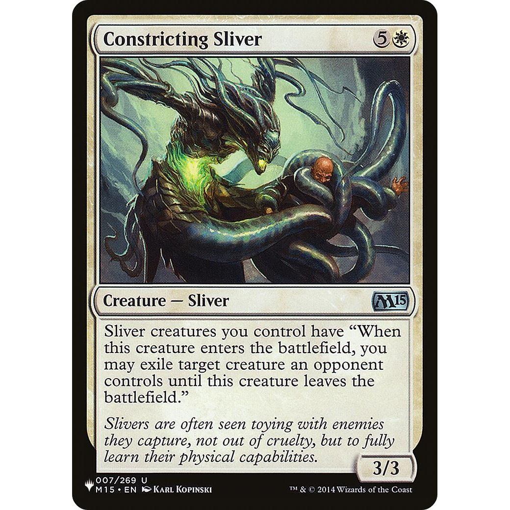 Image for Constricting Sliver (007/269) (LIST) - Magic: The Gathering