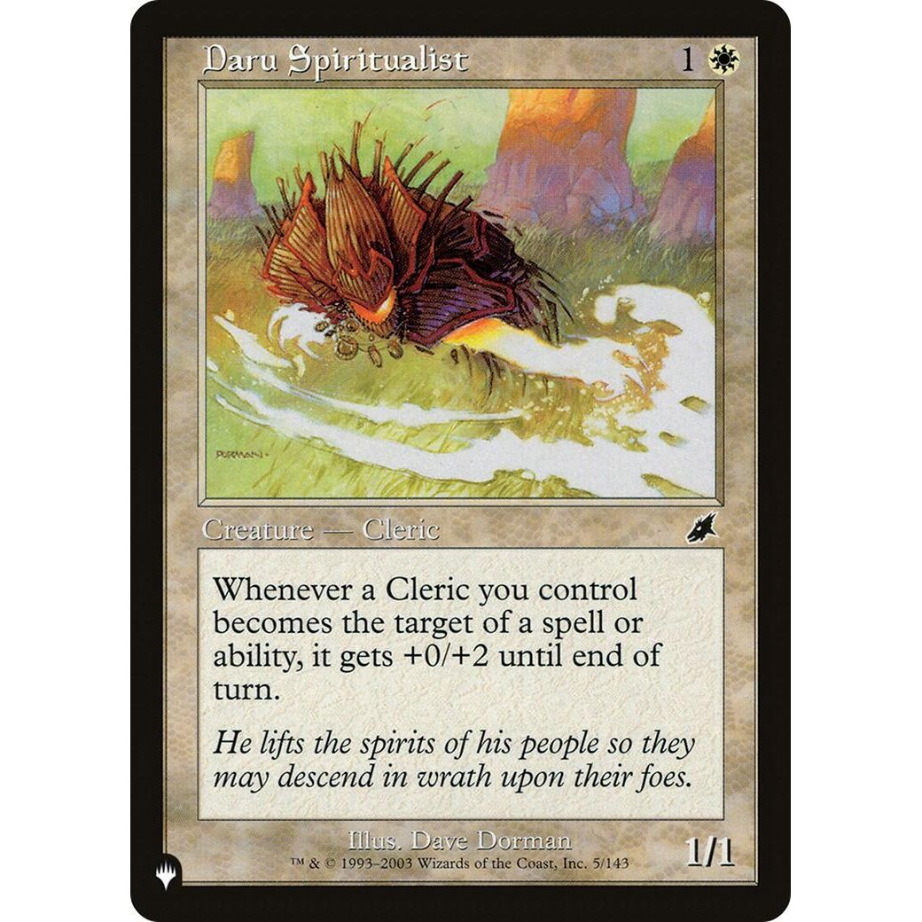 Image for Daru Spiritualist (5/143) (LIST) - Magic: The Gathering