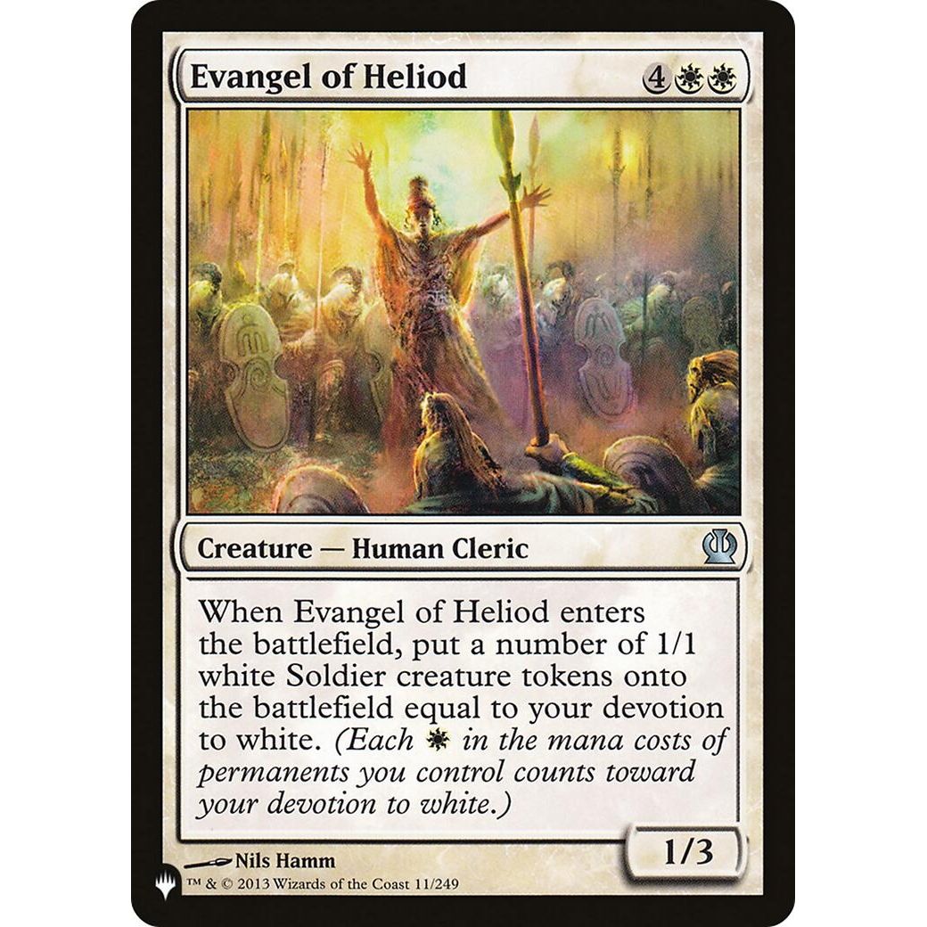 Image for Evangel of Heliod (11/249) (LIST) - Magic: The Gathering