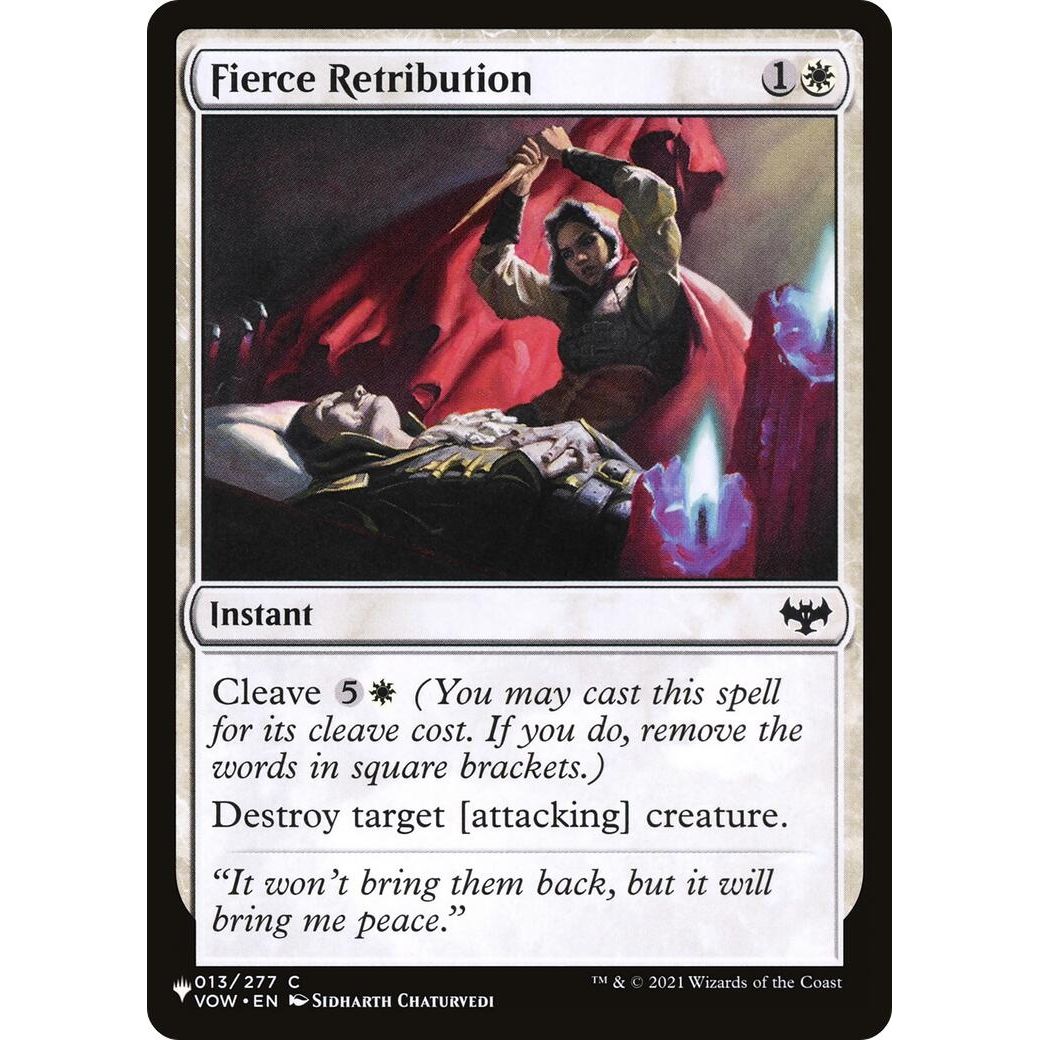 Image for Fierce Retribution (013/277) (LIST) - Magic: The Gathering