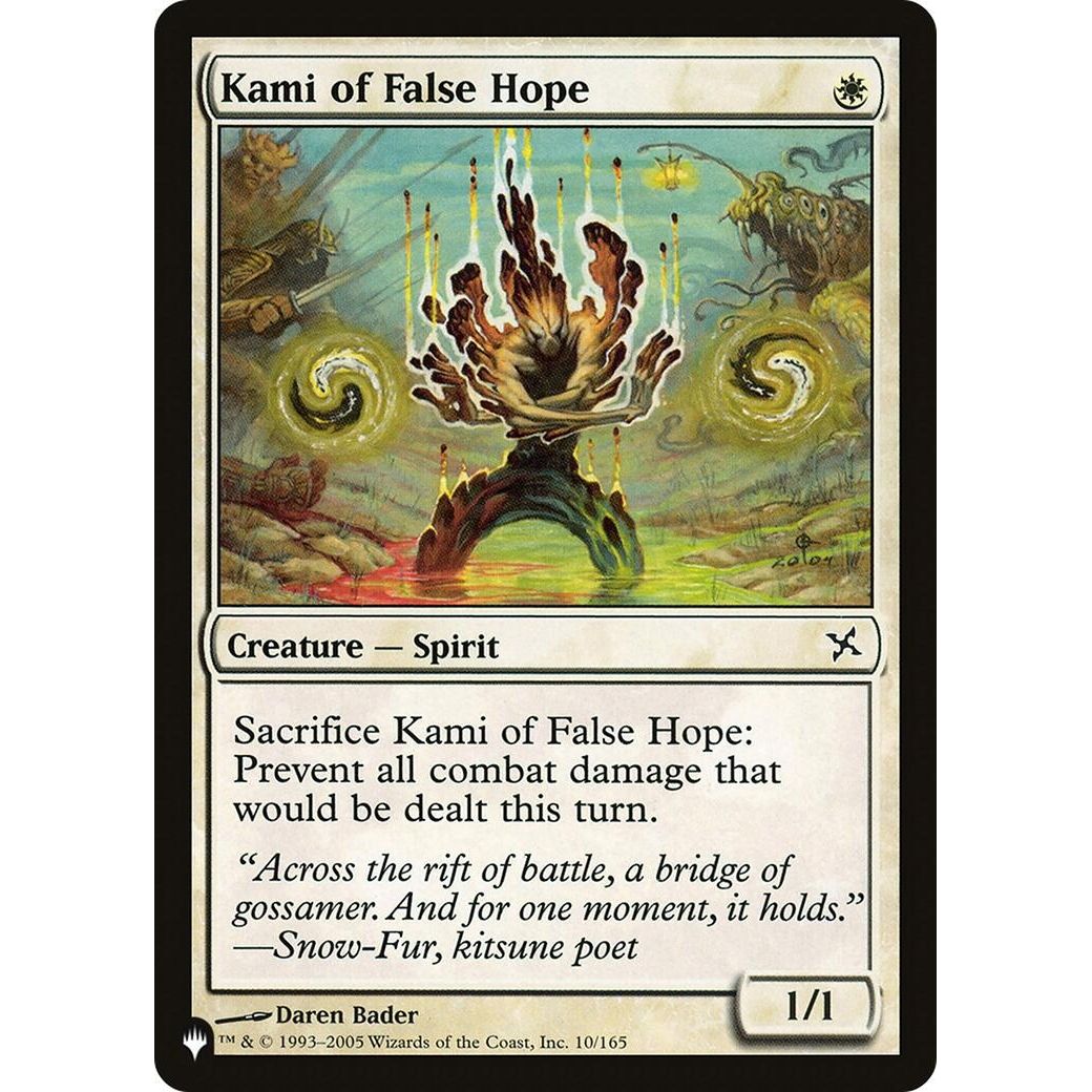 Image for Kami of False Hope (10/165) (LIST) - Magic: The Gathering