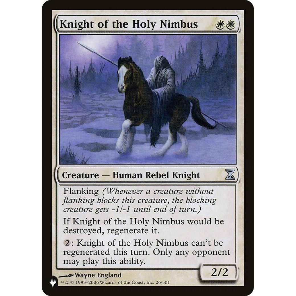 Image for Knight of the Holy Nimbus (26/301) (LIST) - Magic: The Gathering