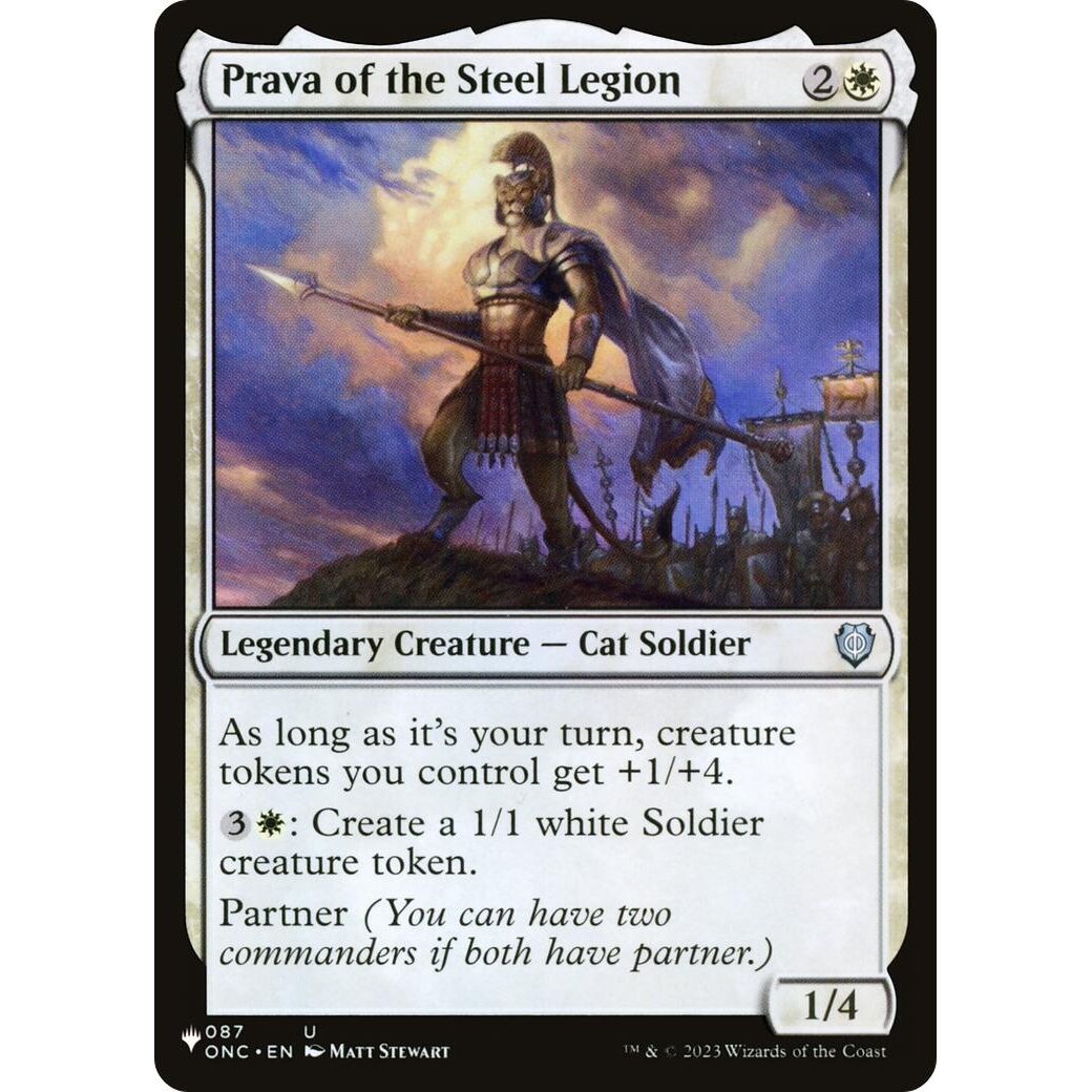 Image for Prava of the Steel Legion (087/028) (LIST) - Magic: The Gathering