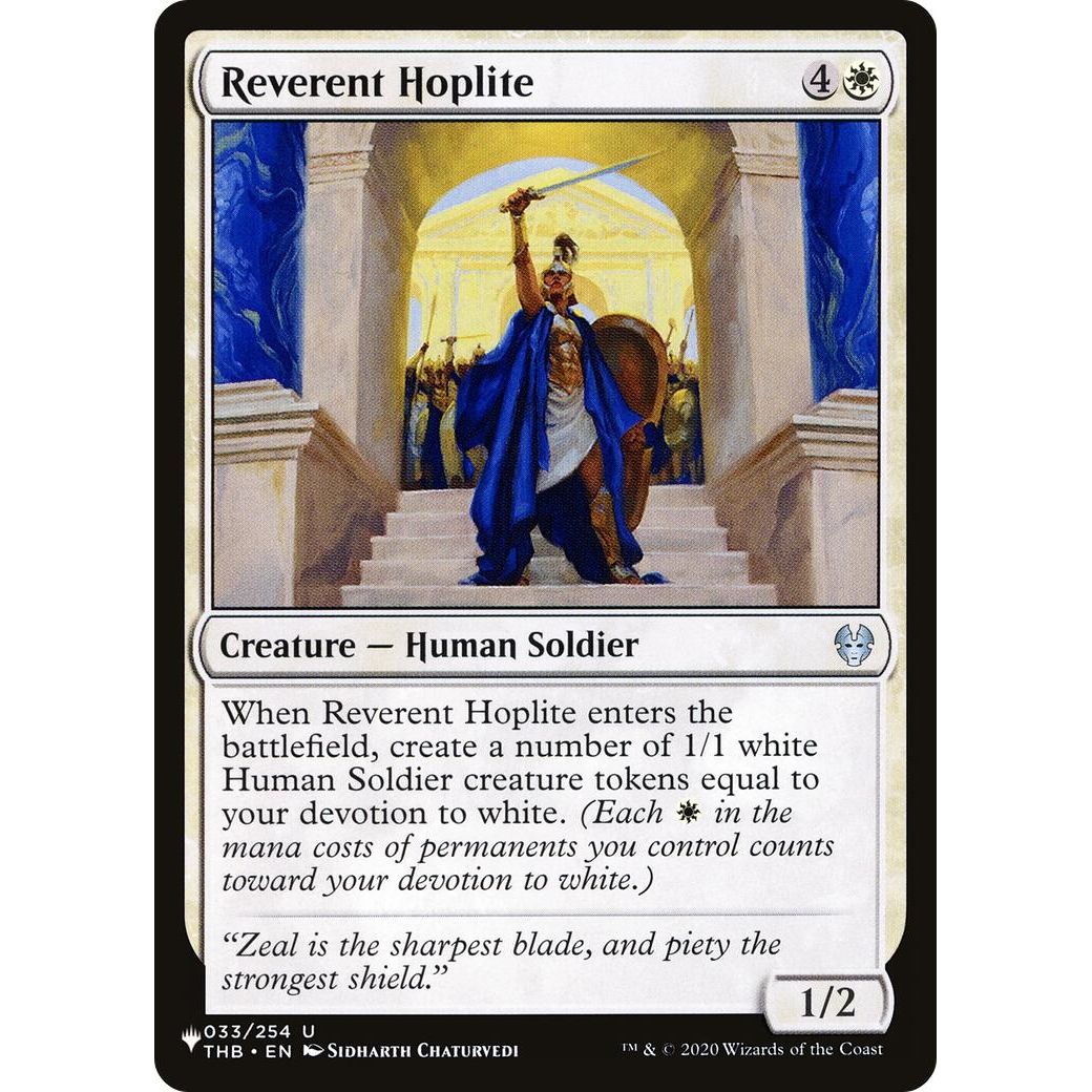 Image for Reverent Hoplite (033/254) (LIST) - Magic: The Gathering
