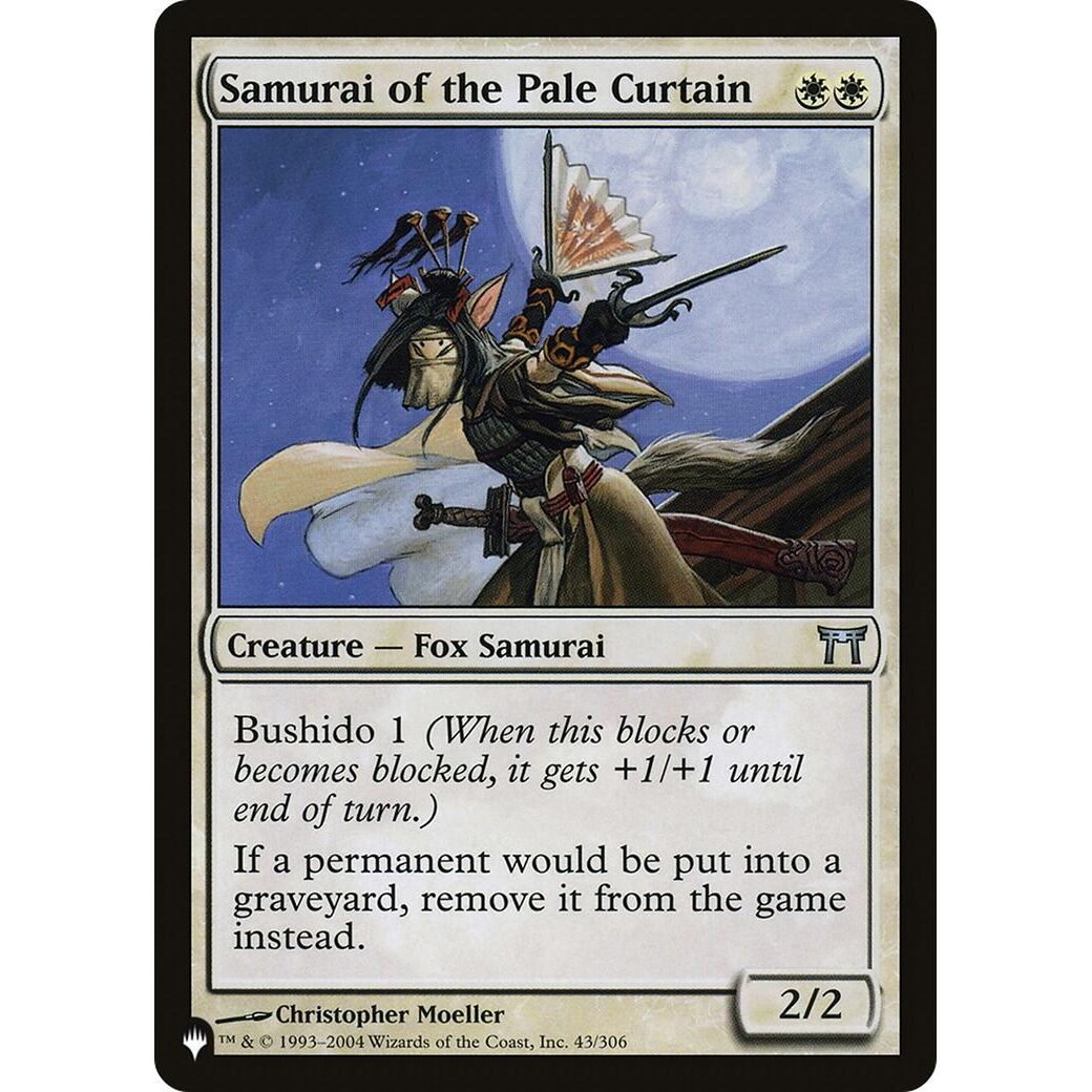 Image for Samurai of the Pale Curtain (43/306) (LIST) - Magic: The Gathering