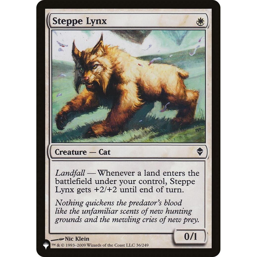 Image for Steppe Lynx (36/249) (LIST) - Magic: The Gathering