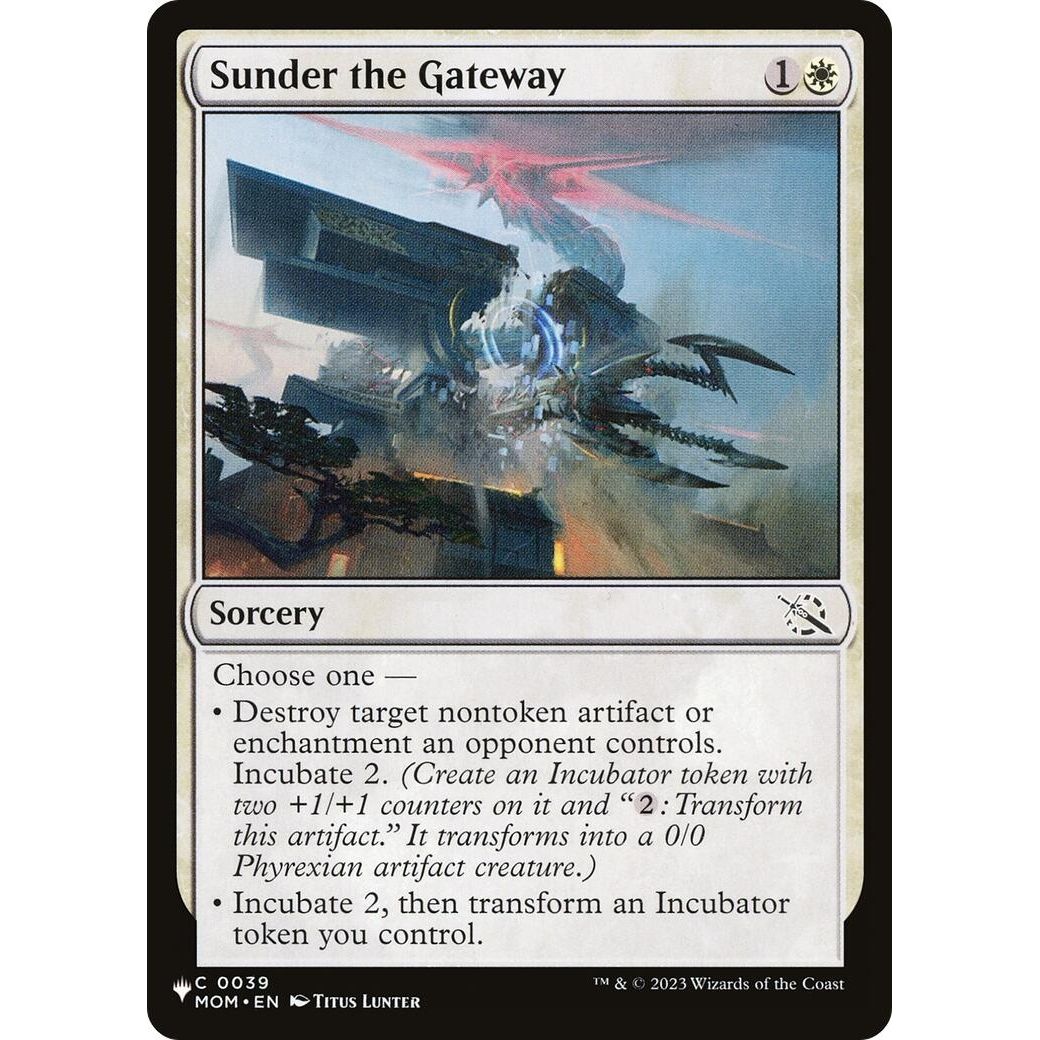 Image for Sunder the Gateway (0039) (LIST) - Magic: The Gathering