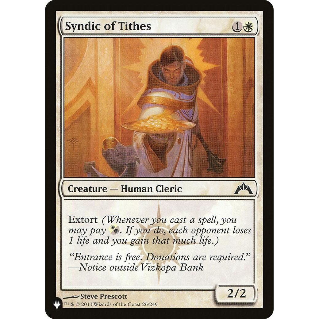 Image for Syndic of Tithes (26/249) (LIST) - Magic: The Gathering