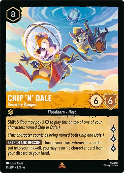 Image for Chip 'n' Dale - Recovery Rangers (14/204) (6) - Disney Lorcana