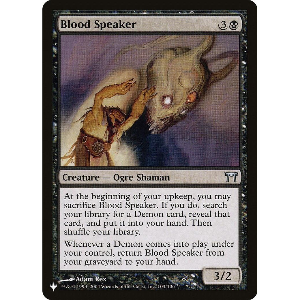 Image for Blood Speaker (103/306) (LIST) - Magic: The Gathering